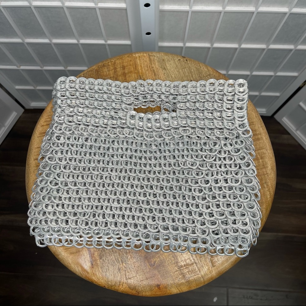 Escama Studio Women’s Silver Cut Out Clutch